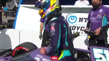Nach Horror-Crash: Grosjean holt erste Pole im Indycar