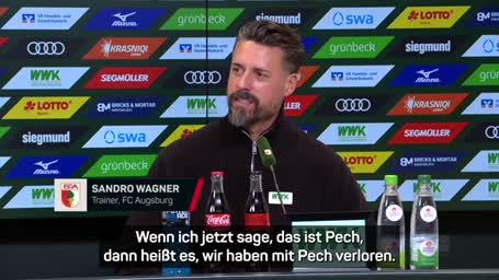 Wagner zur Augsburg-Krise: "Das nagt an mir"