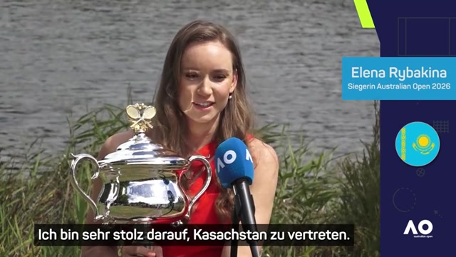 Rybakina: "Stolz darauf, Kasachstan zu vertreten" Rybakina: "Stolz darauf, Kasachstan zu vertreten"