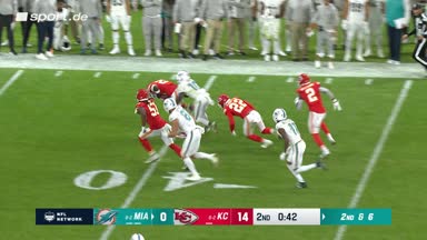 Spektakulärer Chiefs-Touchdown nach Hill-Fumble