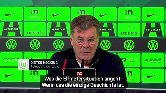 Das sagen Kompany und Hecking zum Elfmeterschummel Das sagen Kompany und Hecking zum Elfmeterschummel