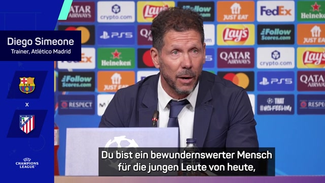 Applaus für Simeone-Worte an Griezmann Applaus für Simeone-Worte an Griezmann