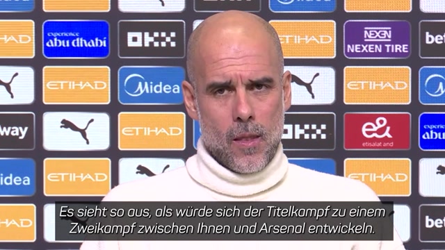 Titelrennen mit Arsenal? Guardiola widerspricht