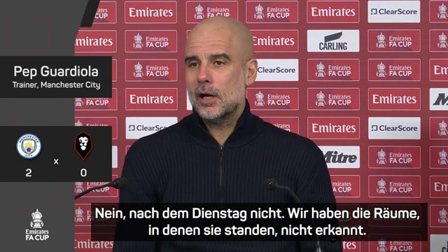 Guardiola mosert nach Pokalsieg Guardiola mosert nach Pokalsieg