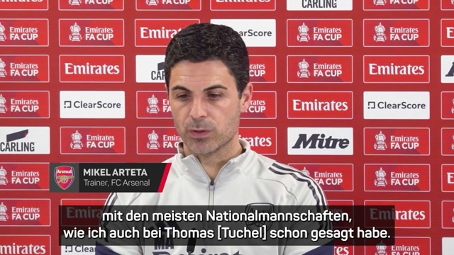 Arteta: "Sehr gute Kommunikation" mit Tuchel