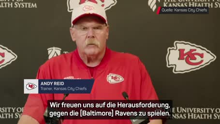 Mahomes: "Ravens kommen hungrig nach Kansas City"