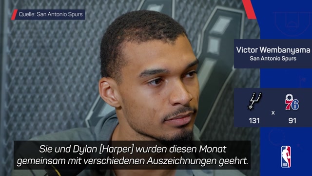 Wembanyama von Spurs-Auszeichnungen begeistert Wembanyama von Spurs-Auszeichnungen begeistert