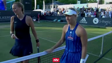 Hier entzaubert Kerber Kvitova