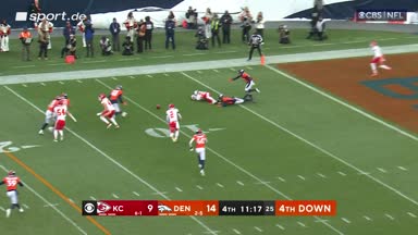 Chiefs fumblen Punt direkt vor der Endzone