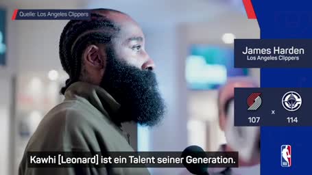 Harden lobt Kawhi nach Clippers-Sieg Harden lobt Kawhi nach Clippers-Sieg
