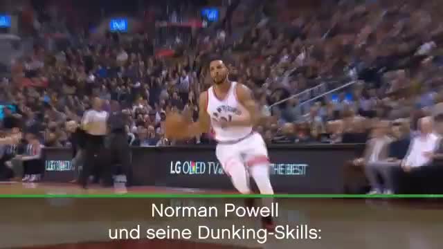 Pow! Norman Powell zeigt Dunking Skills