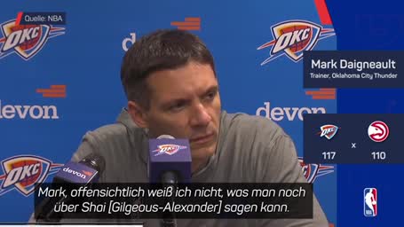 Daigneault lobt SGA: "Offseason-Arbeit zahlt sich aus"
