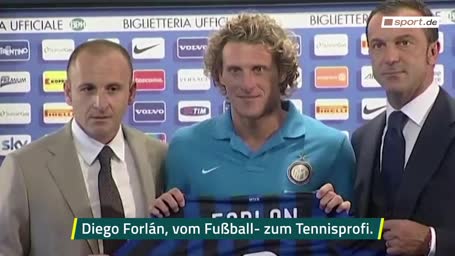 Tennis-Debüt von Diego Forlan geht in die Hose