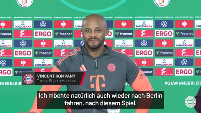 Kompany vor Pokalfight bei Union: "Alles gewinnen"