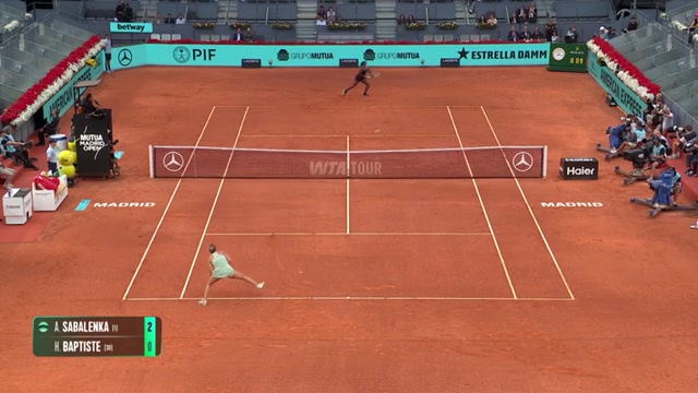 Sabalenka blamiert sich gegen Baptiste