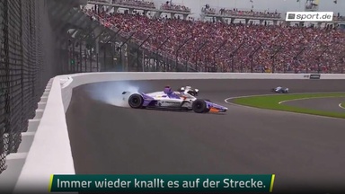 Heftige Unfälle und Fotofinish beim Indy-500 Heftige Unfälle und Fotofinish beim Indy-500
