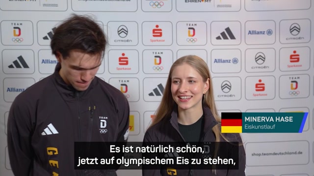 Hase: "Schön, jetzt auf olympischem Eis zu stehen"