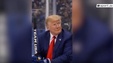 Irres Video & Absage! Trump sorgt für Eishockey-Wirbel Irres Video & Absage! Trump sorgt für Eishockey-Wirbel