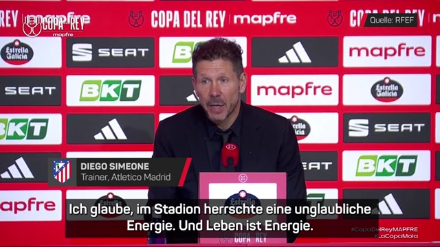 Simeone: "Herrschte eine unglaubliche Energie" Simeone: "Herrschte eine unglaubliche Energie"