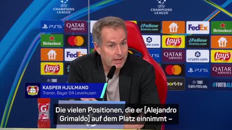 Hjulmand schwärmt: "Grimaldo spielt auf Top-Niveau" Hjulmand schwärmt: "Grimaldo spielt auf Top-Niveau"