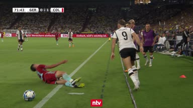 Füllkrug mit vollem Anlauf auf die Knochen