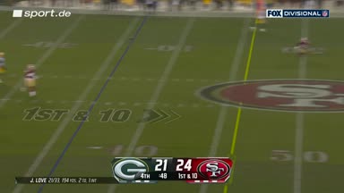 Greenlaw entscheidet Spiel mit Interception