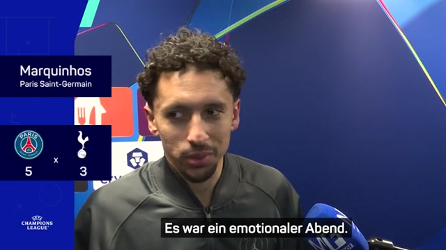 Emotionaler Marquinhos feiert 500. Spiel für PSG Emotionaler Marquinhos feiert 500. Spiel für PSG