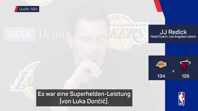 Redick über Dončić: "Superhelden-Leistung" Redick über Dončić: "Superhelden-Leistung"