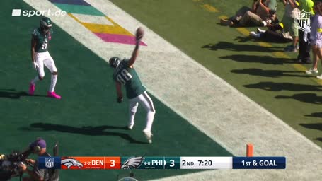 Touchdown! Hurts findet Goedert