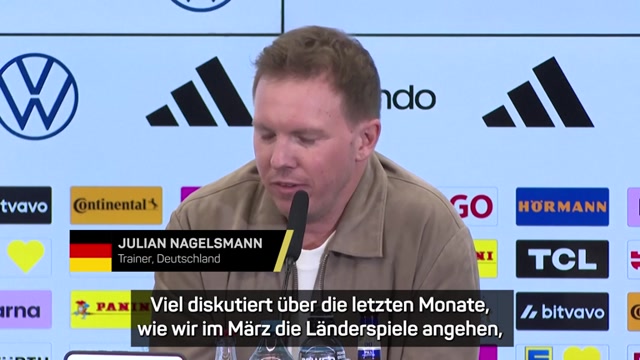 Nagelsmann sieht "gute Mischung" in seinem Kader