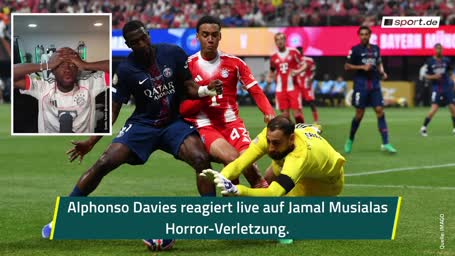 Davies reagiert im Live-Stream auf den Musiala-Schock