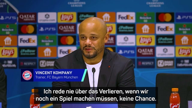 Kompany: "Ich rede nie über das Verlieren" Kompany: "Ich rede nie über das Verlieren"