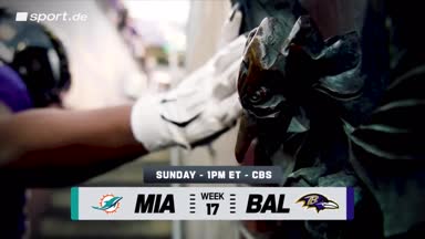 NFL Preview: Dolphins-Kracher gegen Ravens