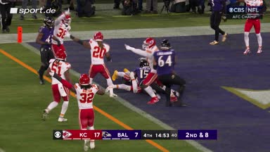 Irre! Flowers verliert Ball kurz vor Endzone