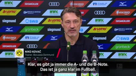 Kovac: "Es gibt immer die A- und die B-Note" Kovac: "Es gibt immer die A- und die B-Note"