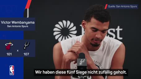 Wembanyama: Spurs starten historisch stark