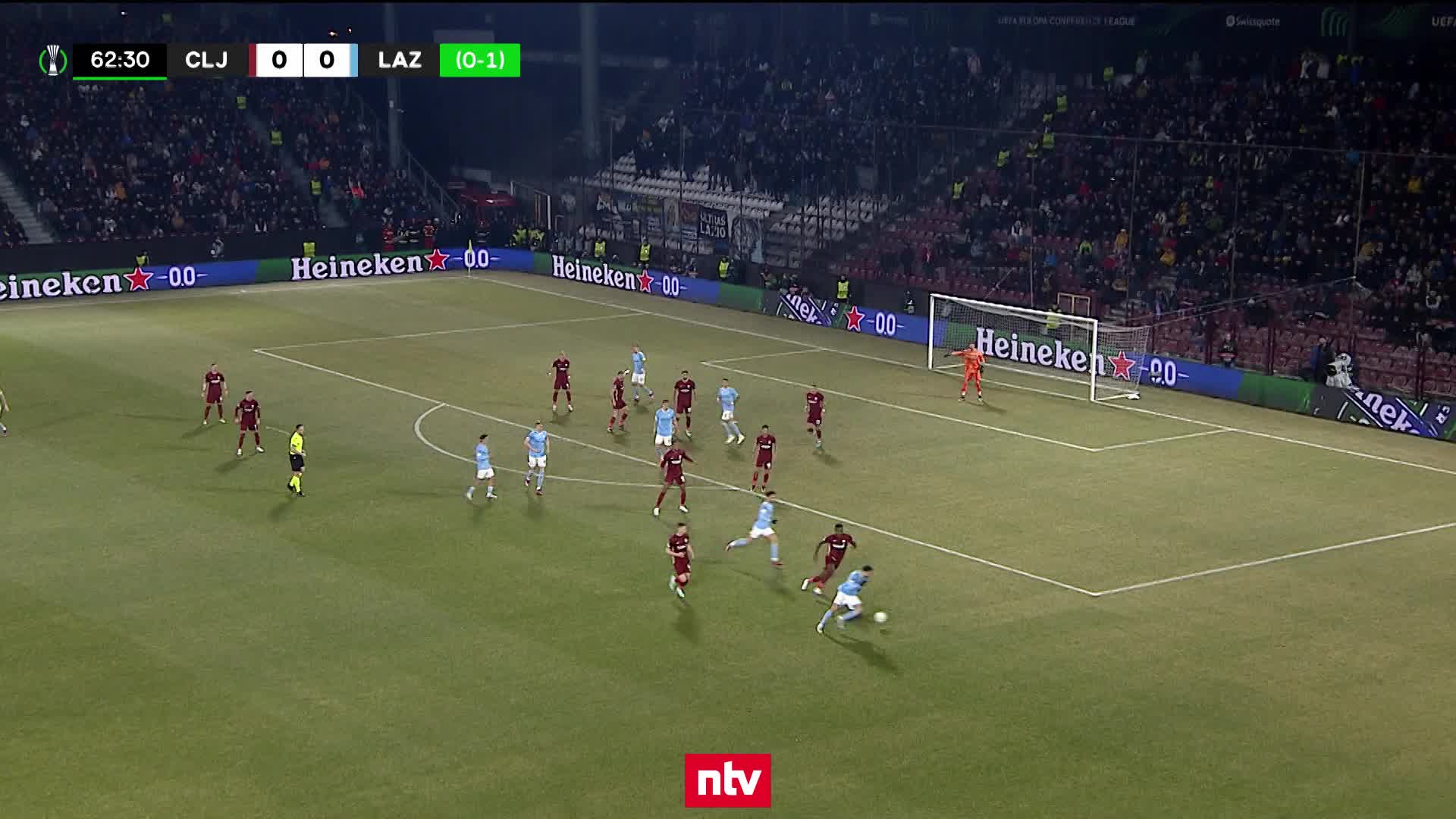 Lazio vergibt irre Chance in der Conference League gegen Cluj