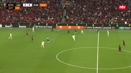 Der Wahnsinn in der Nachspielzeit: Bayer gleicht gegen Rom aus