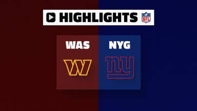 NFL Highlights: Giants @ Commanders