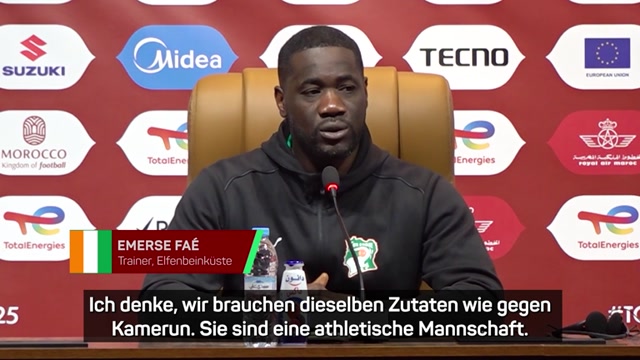 Fae: "Brauchen dieselben Zutaten wie gegen Kamerun"