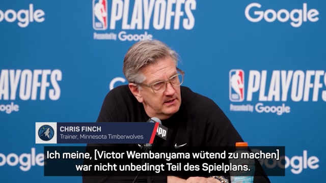 NBA: Finch: Gab keinen Plan, Wembanyama zu provozieren NBA: Finch: Gab keinen Plan, Wembanyama zu provozieren