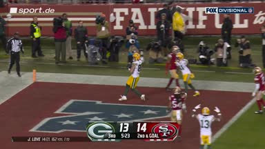 Love findet Kraft in der Endzone