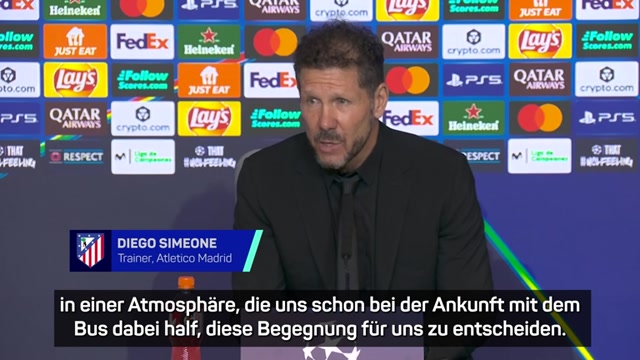 Simeone sieht "außergewöhnliches Spiel"