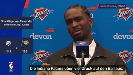 Gilgeous-Alexander nach Sieg: Musste aggressiv sein