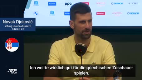 Djoković sagt ATP Finals ab: "Tut mir wirklich leid"
