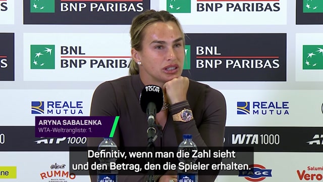 Sabalenka droht mit Grand-Slam-Boykott
