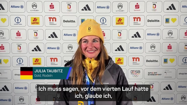 Taubitz: "Unglaublich dankbar" über Goldmedaille