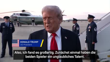 Trump lobt "großartige" US-Open-Fans