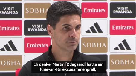 Arteta sorgt sich um Ødegaard und Rice