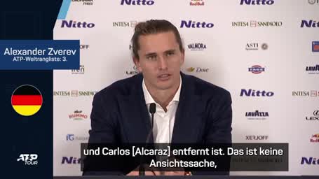 Zverev: "Sinner und Alcaraz sind weit voraus" Zverev: "Sinner und Alcaraz sind weit voraus"